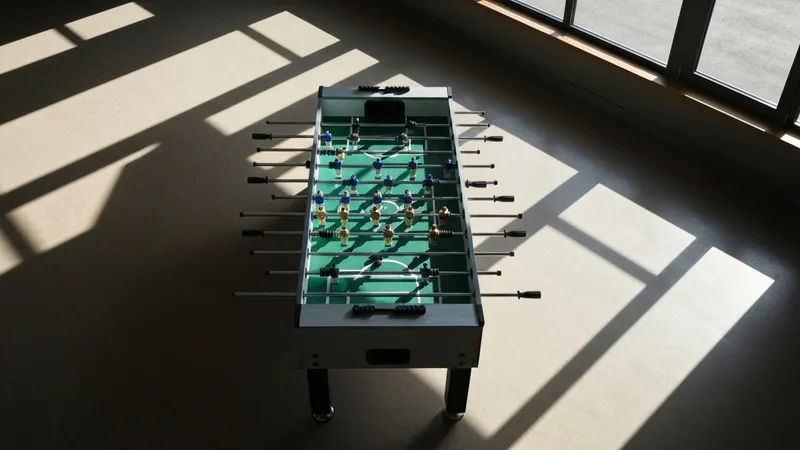 Baby-foot d'intérieur design dans un salon moderne