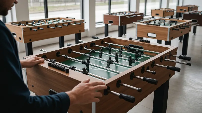 Baby-foot d'extérieur résistant aux intempéries